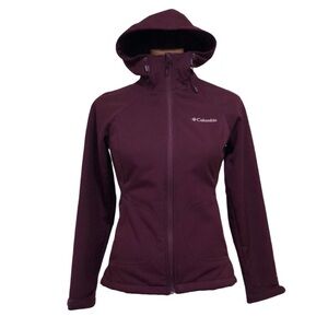 Columbia Soft Shell Omni Wind Jacket Size XS Plum Purple